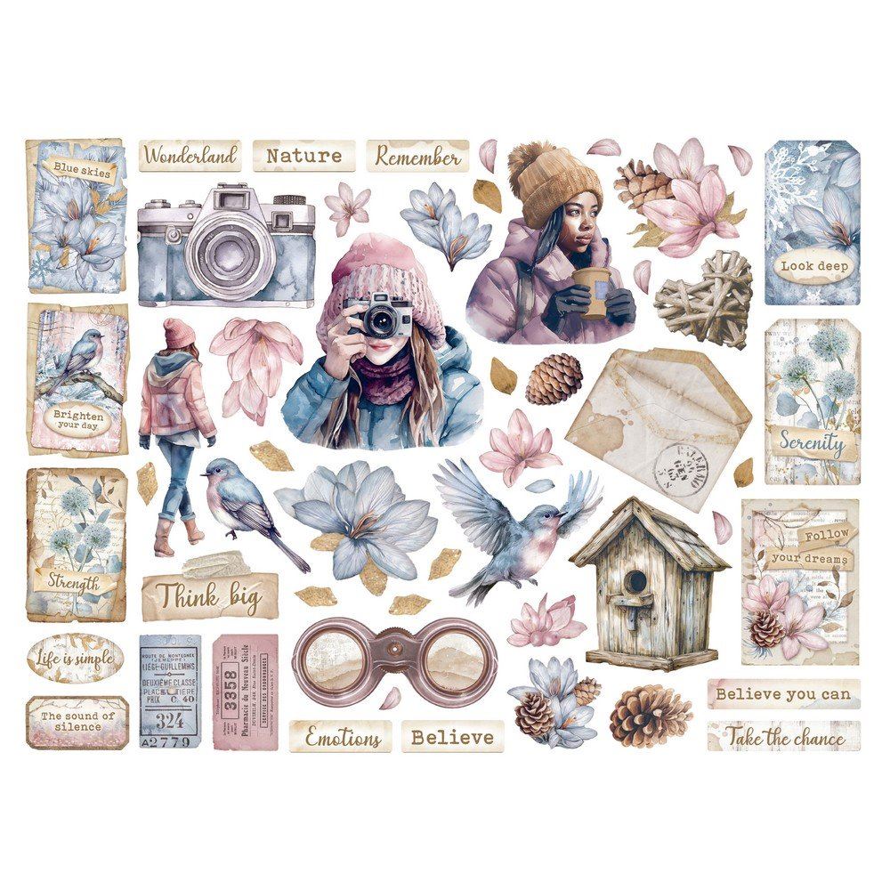 Die cuts Create Happiness Dewdrops Stamperia
