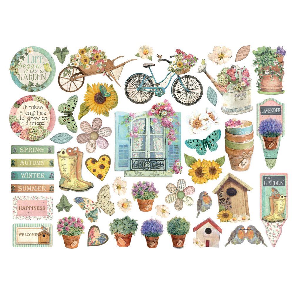 Die cuts Garden Stamperia