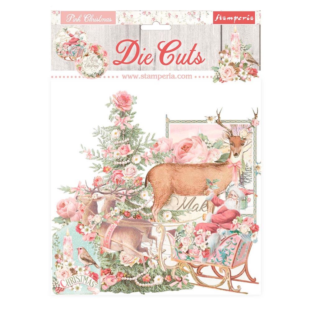 Die cuts Pink Christmas