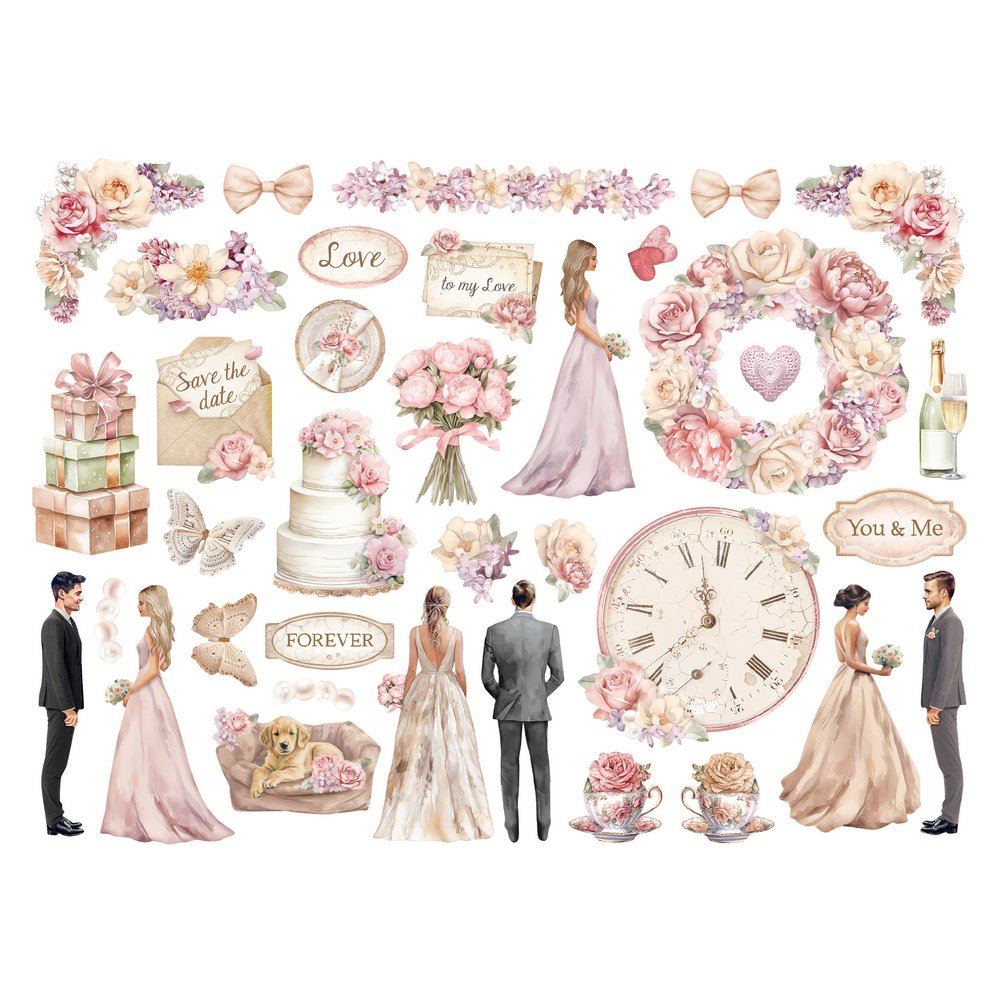 Die cuts Romance Forever Ceremony Edition Stamperia