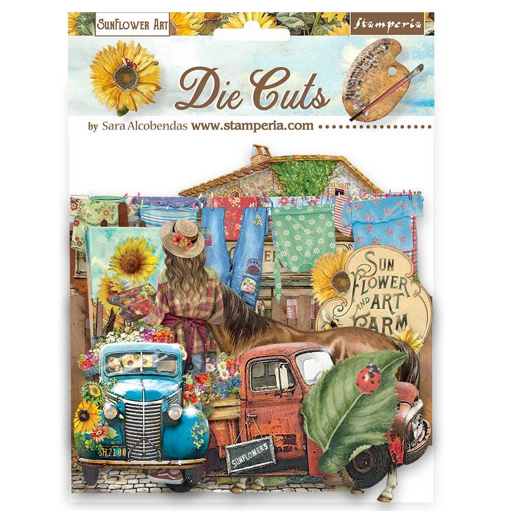 Die cuts Sunflower Art Stamperia