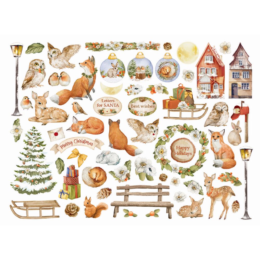 Die cuts Winter Valley Stamperia Mondo Fai da Te