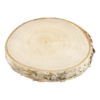 Disco in legno con corteccia