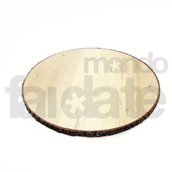 Disco in legno grande con effetto corteccia - Mondo Fai da Te