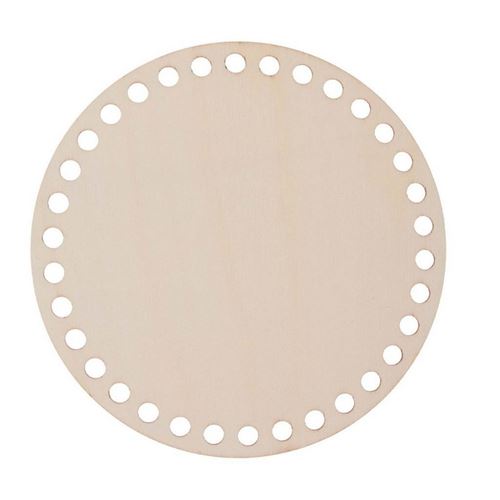 Disco in legno con fori cm 15