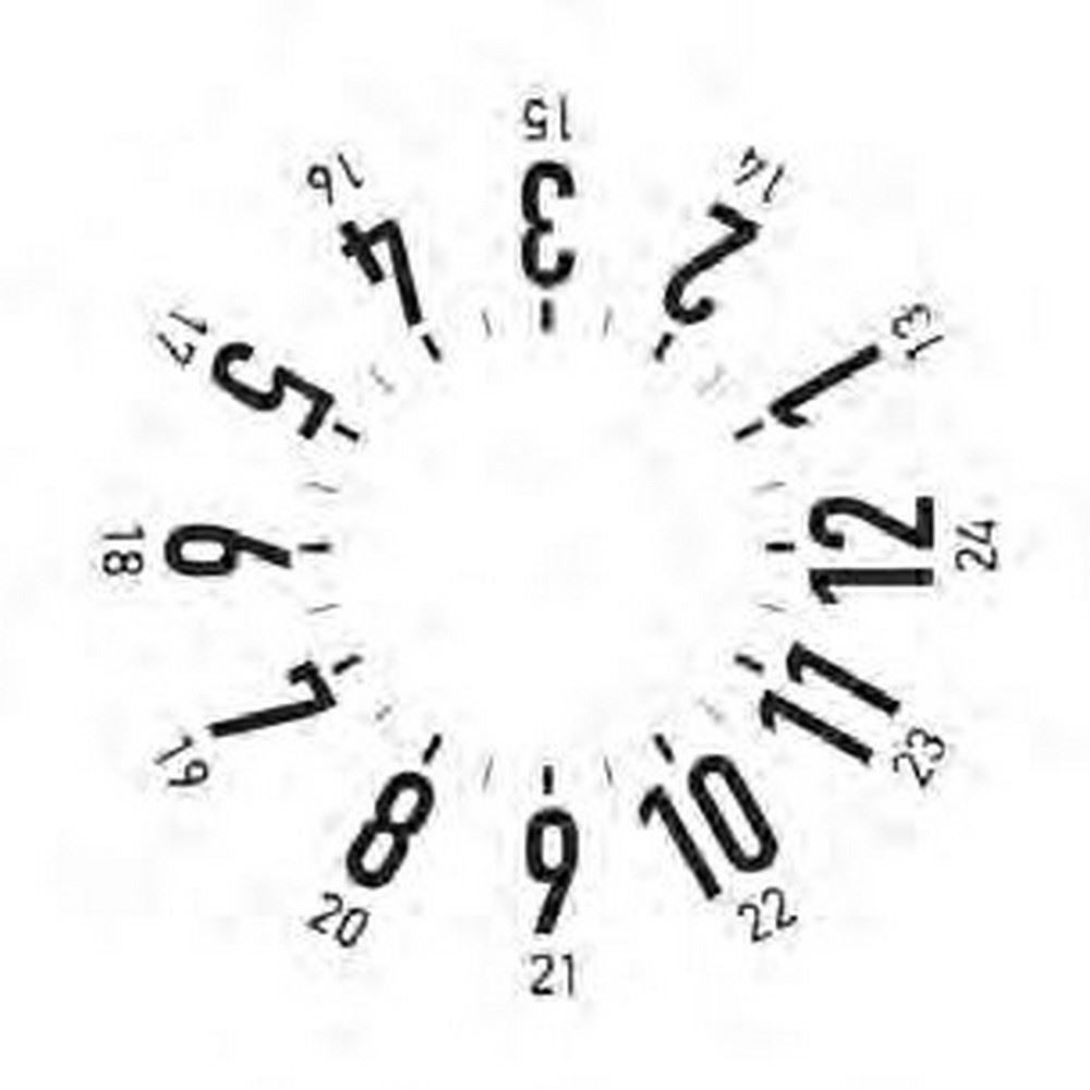 Disco orario plastificato