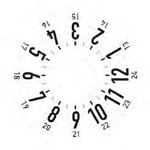 Disco orario plastificato