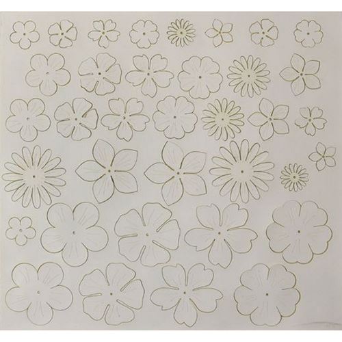 Eco Pelle Nappa Fiorellini Bianchi Renkalik