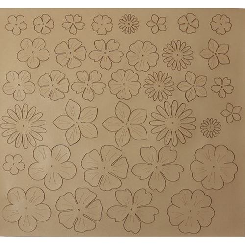 Eco Pelle Nappa Fiorellini Champagne Renkalik