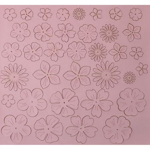 Eco Pelle Nappa Fiorellini Rosa Renkalik