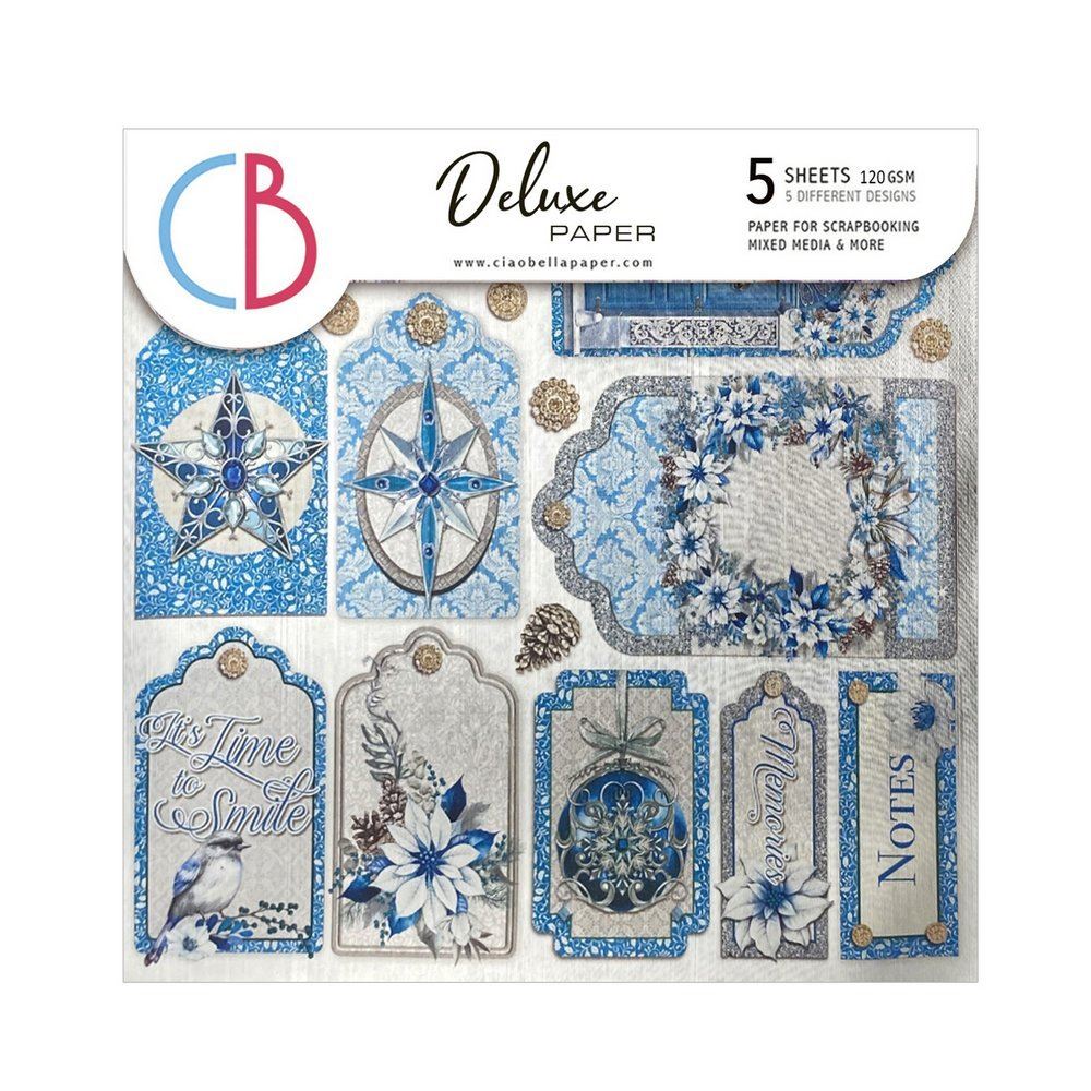 Elegance of Blue Paper Deluxe Silver