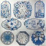 Elegance of Blue Paper Deluxe Silver