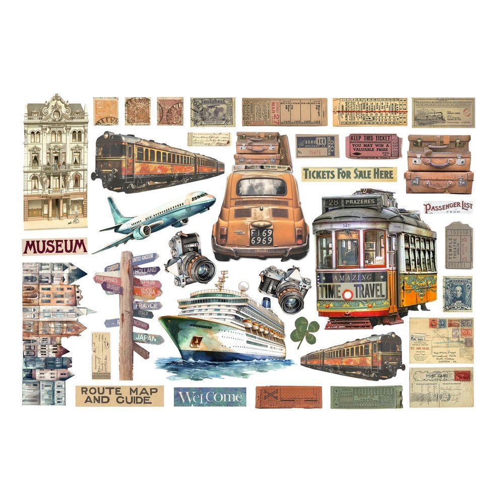 Ephemera Art of Travelling Stamperia