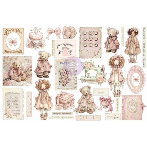 Ephemera Buttons & Keepsakes Quilted Memories