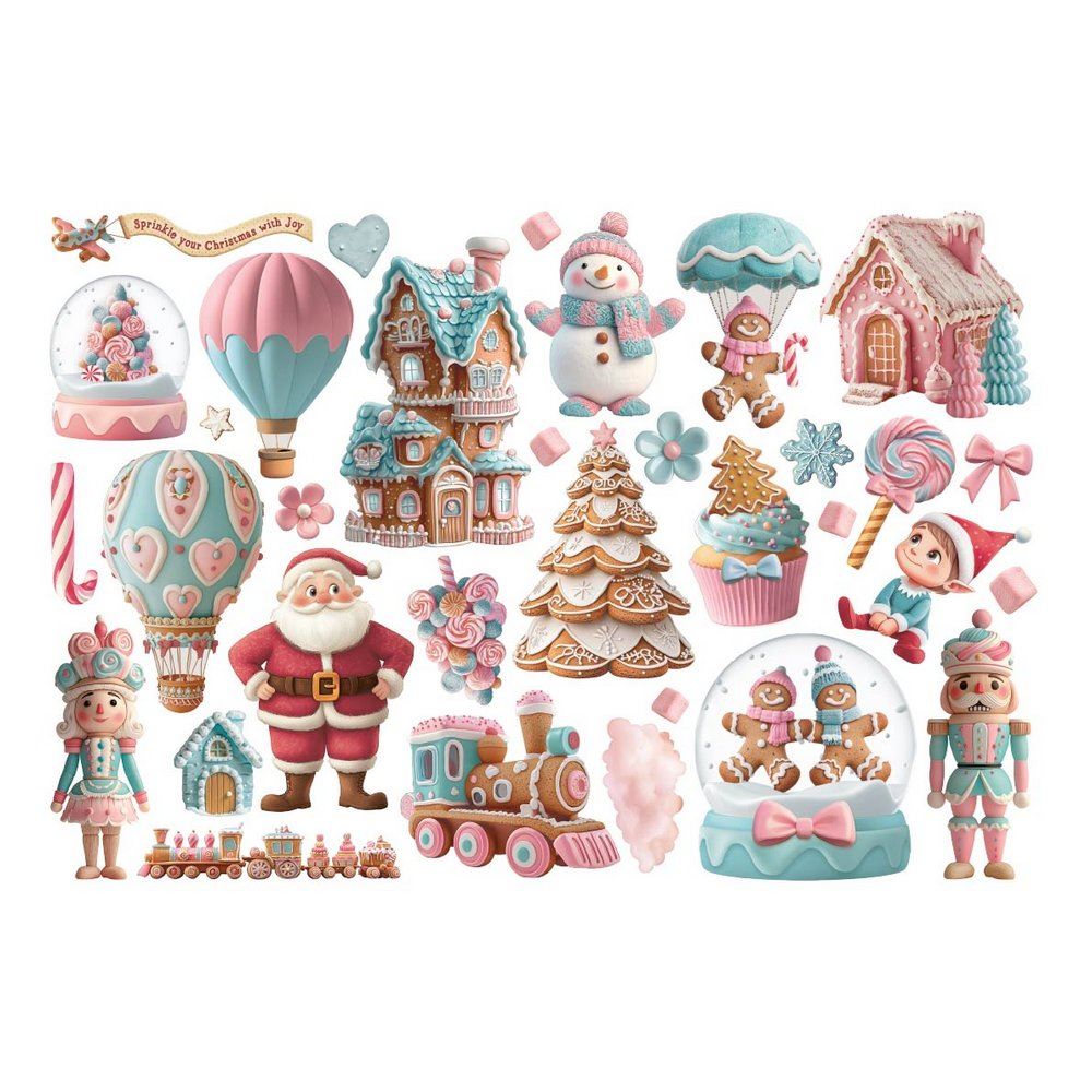 Ephemera Candy Christmas Stamperia