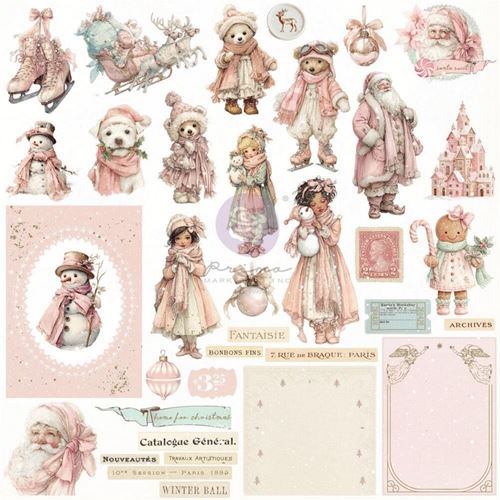 Ephemera Christmas Blush Cozy Christmas Prima Marketing