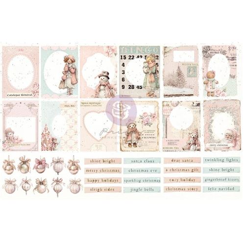Ephemera Christmas Blush Frosty Frames Prima Marketing