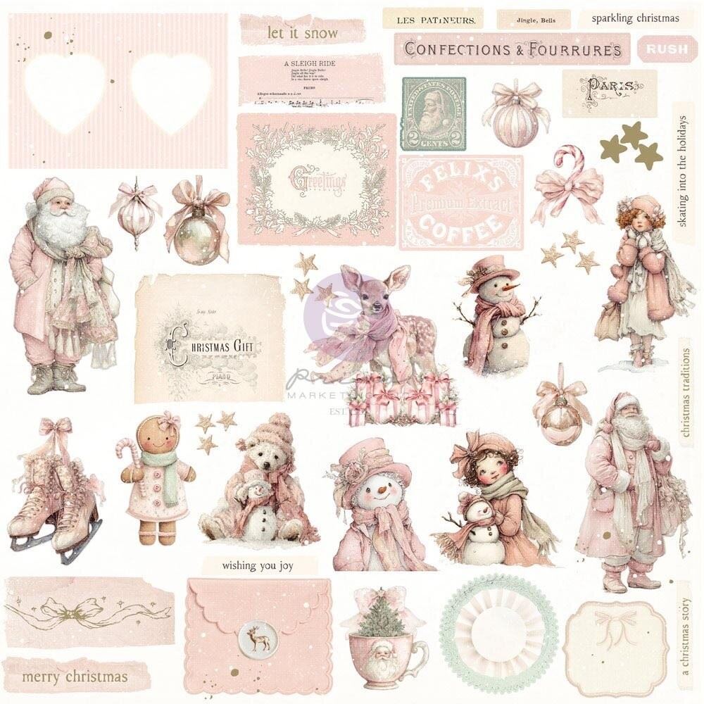 Ephemera Christmas Blush Frosty Memories Prima Marketing