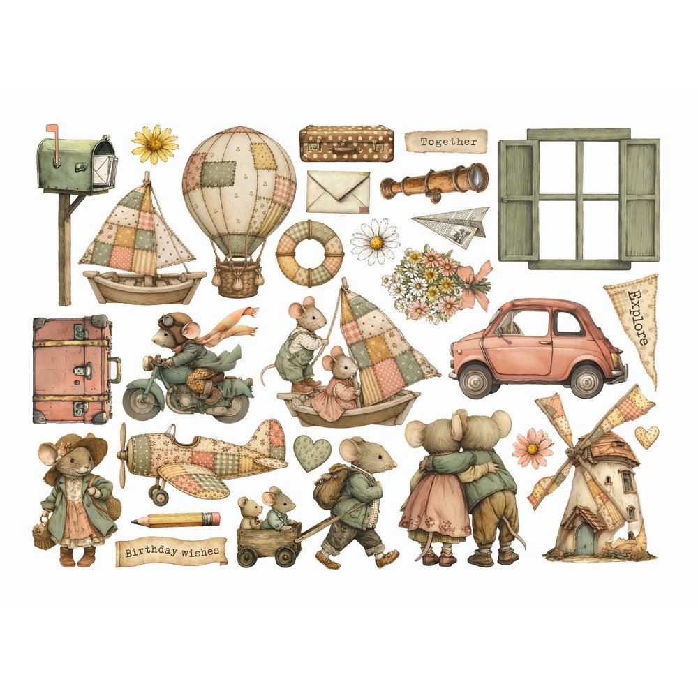 Ephemera Cozy Family Stamperia