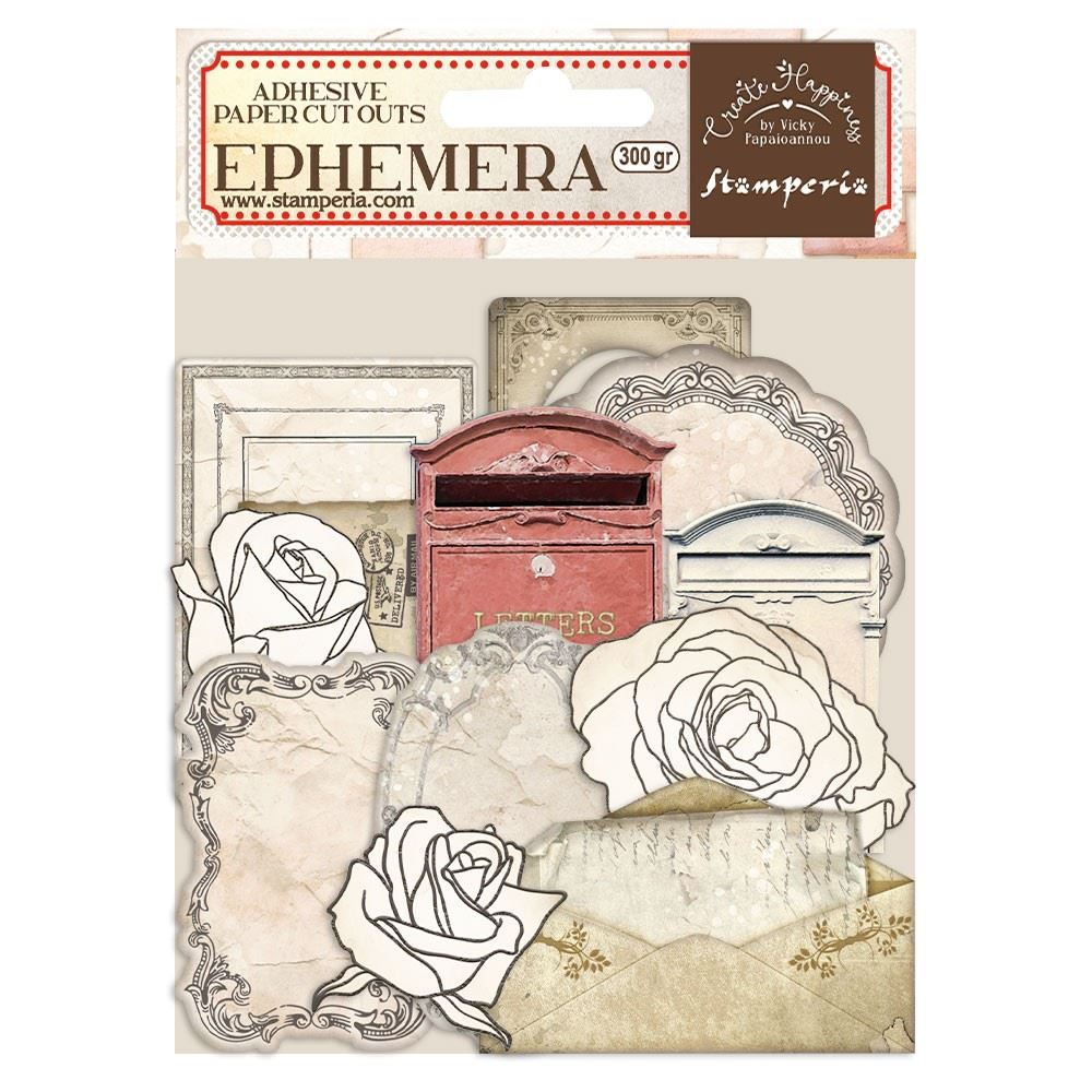 Ephemera Create Happiness Christmas Lettere Stamperia