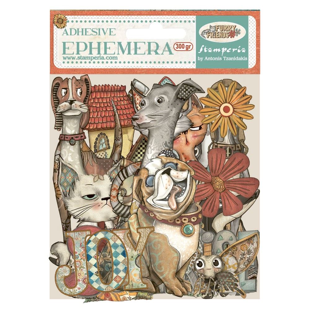 Ephemera Furry Friends Stamperia