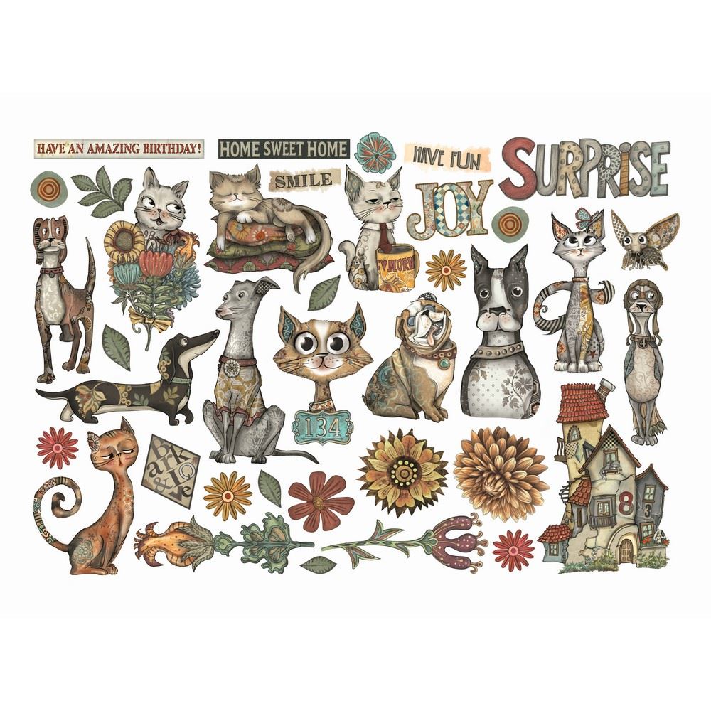 Ephemera Furry Friends Stamperia