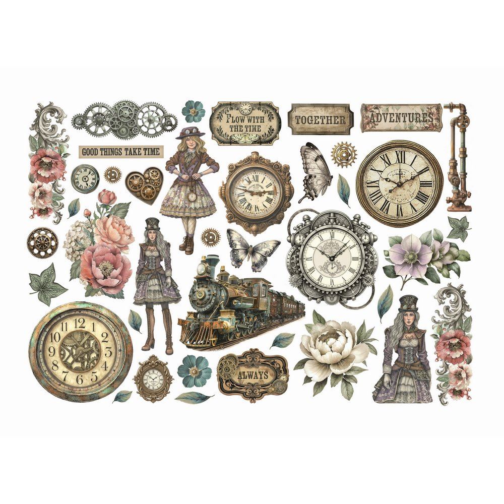 Ephemera Gardens of Time Stamperia