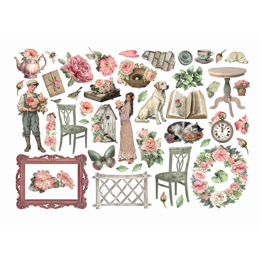 Ephemera New House of Roses Stamperia