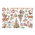 Ephemera Pink Christmas Stamperia