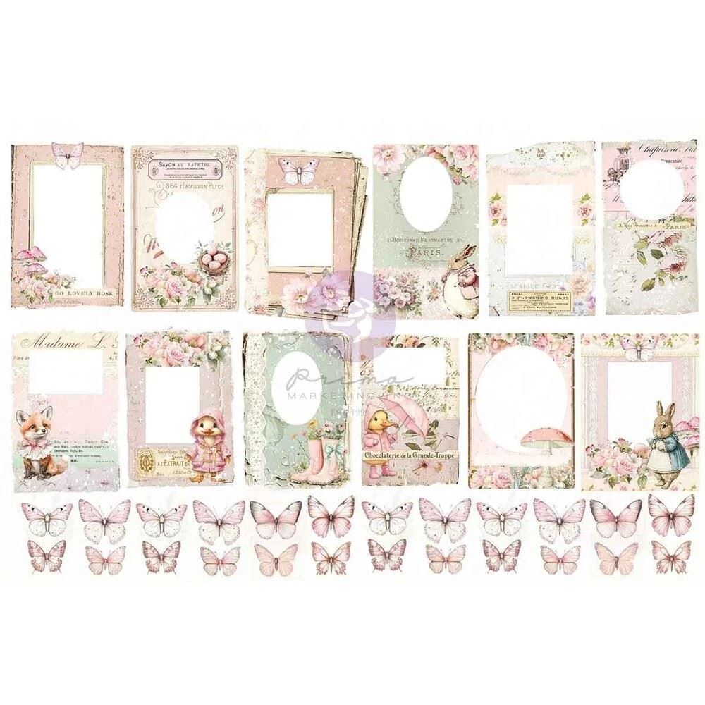 Ephemera Sweet Spring Butterflies & Frames