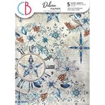 Deluxe Paper Elegance of Blue Silver A4