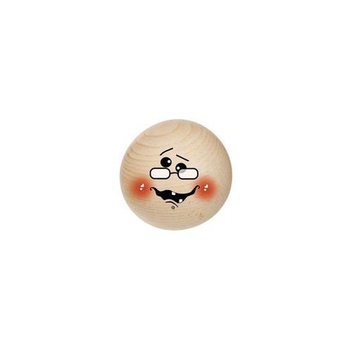 Faccina in legno Befana-Strega con occhiali cm 3,5