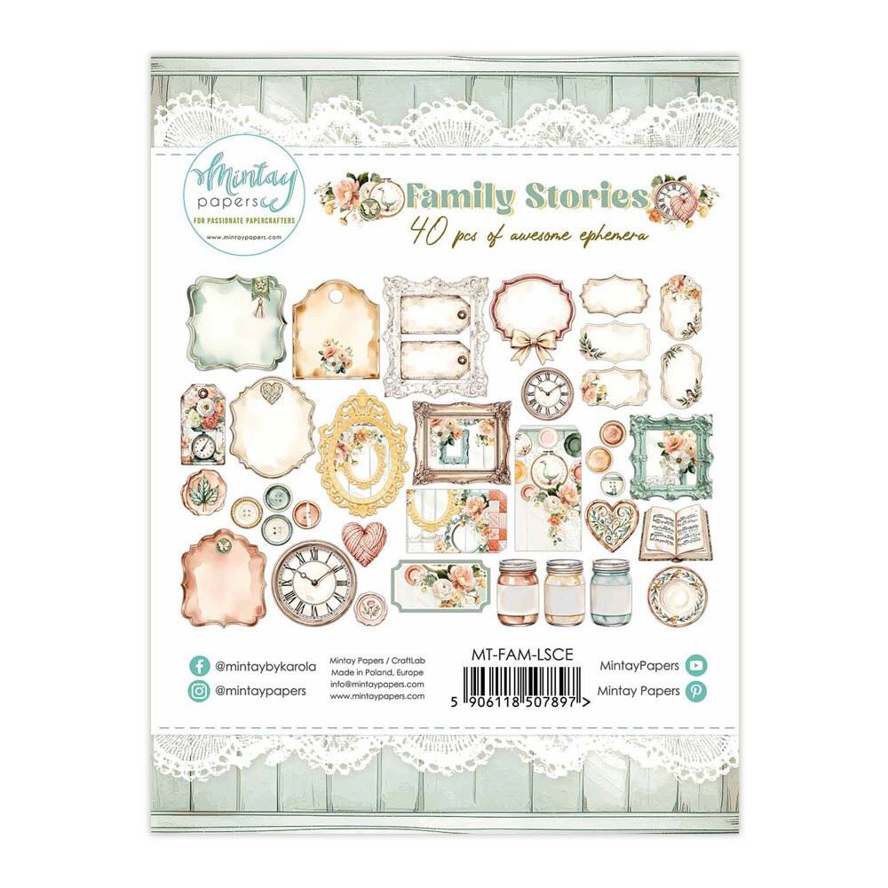 Family Stories Paper Elements Ephimera