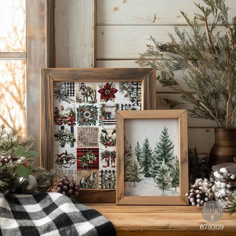 Farmhouse Frost A4 Decoupage