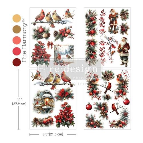 Feathered Noel A4 Middy Plus Transfers