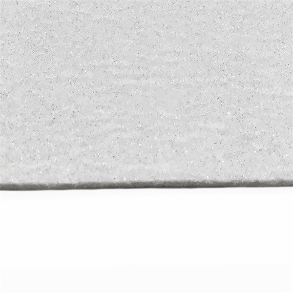 Feltro 3mm Glitter Bianco 50x70