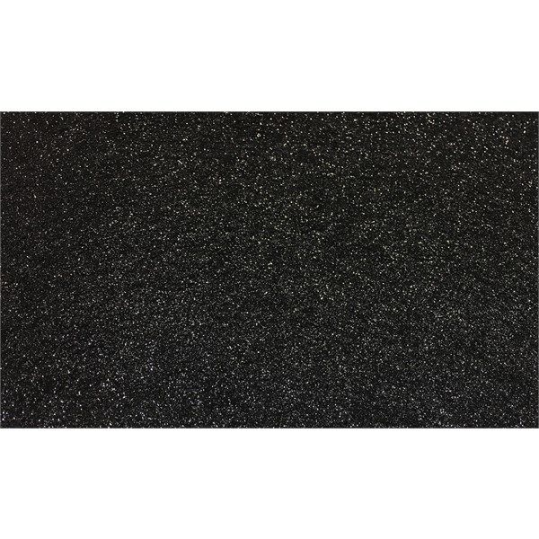 Feltro 3mm Glitter Nero 50x70 - Mondo Fai da Te