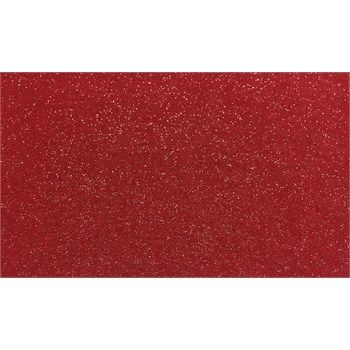 Feltro 3mm Glitter Rosso 50x70