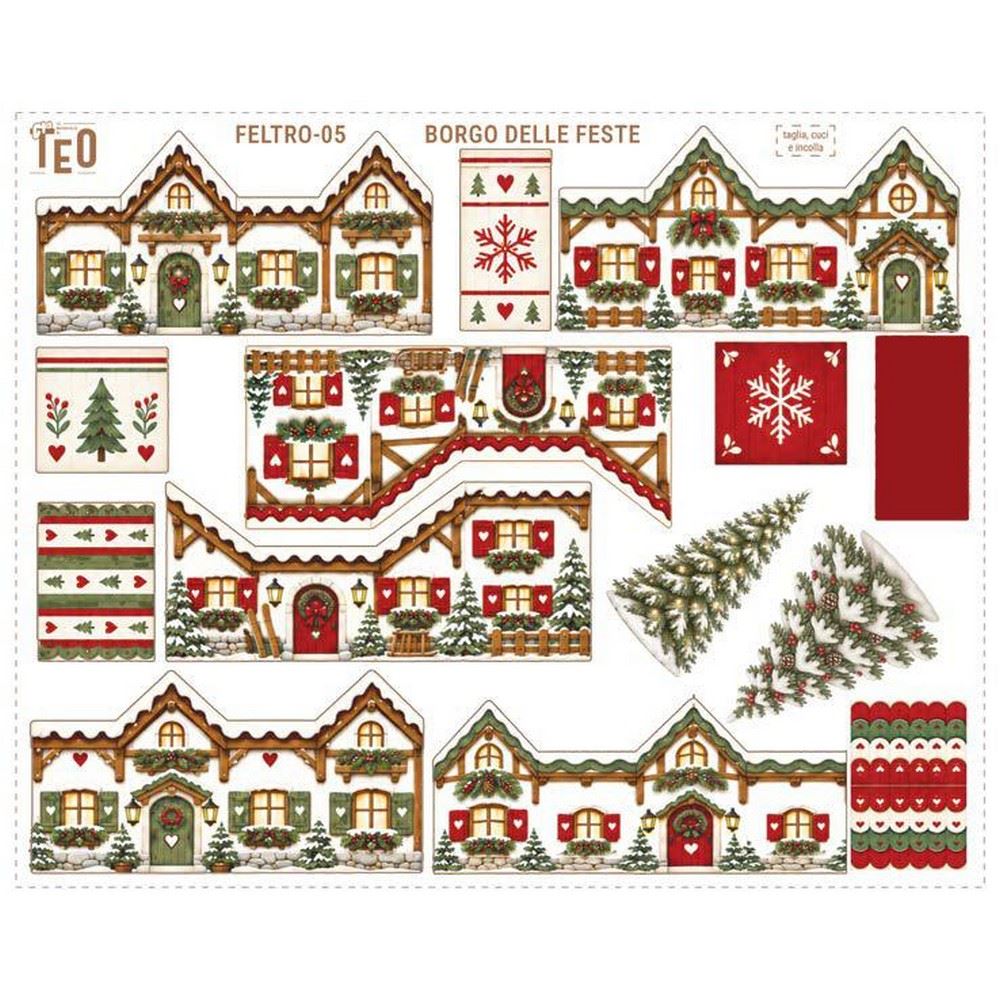 Feltro Stampato Borgo delle Feste