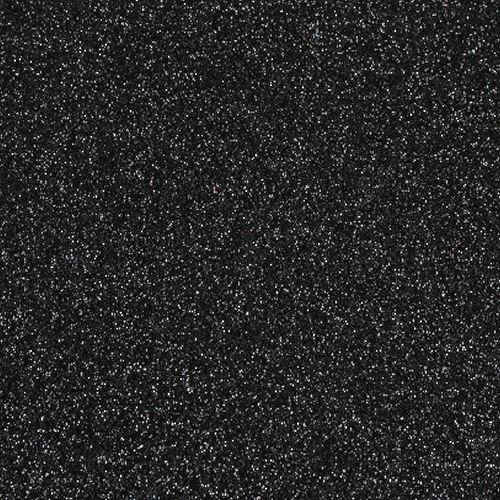 Feltro Stardust Glitter Nero termoformabile 50x50