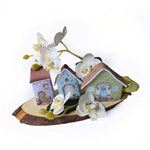 Feltro stampato Casette spring Grandi