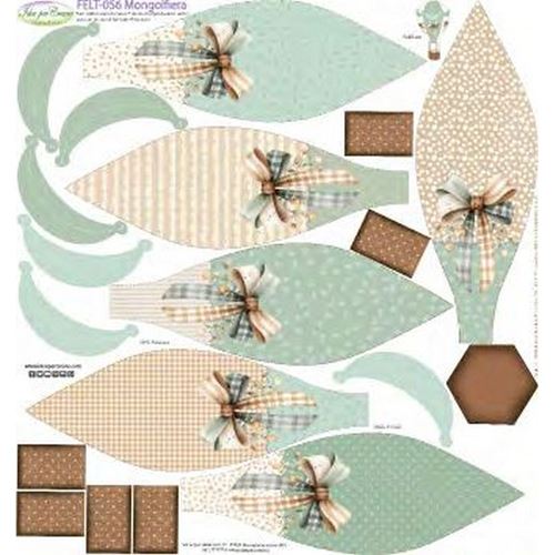 Feltro stampato Mongolfiera