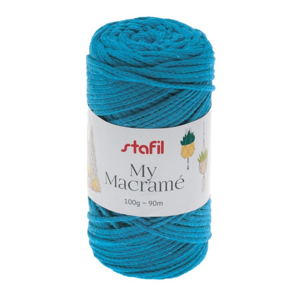 Filato Macramè Blu Turchese