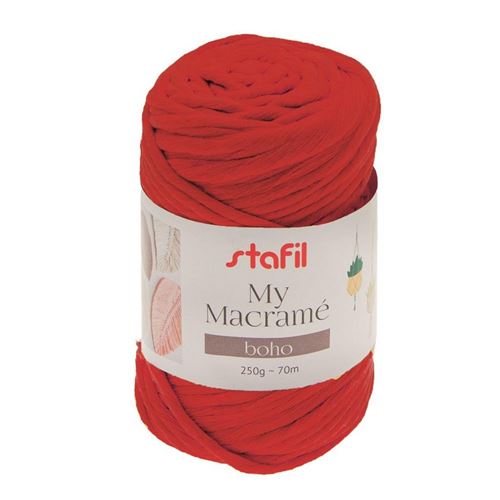 Filato Macramè Boho Rosso