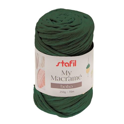 Filato Macramè Boho Verde Scuro