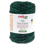 Filato Macramè Cordy Glitter Verde Scuro