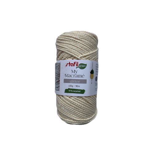 Filato Macramè Glitter Beige
