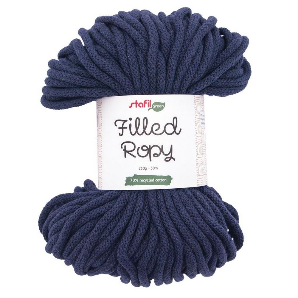 Filled Ropy Blue Navy cordino macramè
