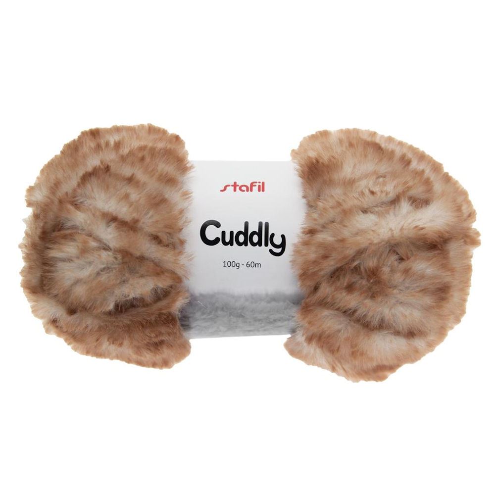 Filo di Peluche Cuddly Panna Sabbia Melange