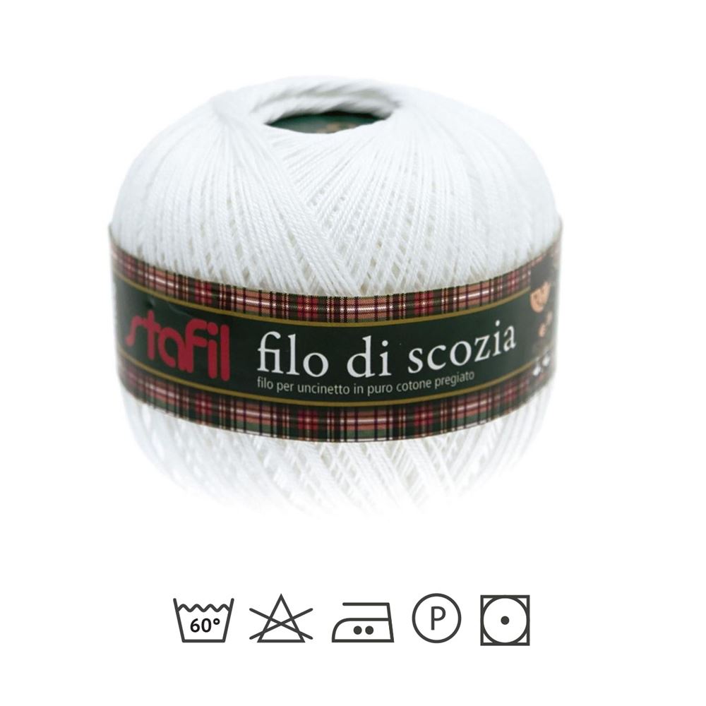 Filo di Scozia Bianco n. 12